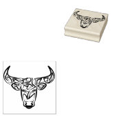 Tampons Encreurs Taureau tribal noir et blanc / Ox (Tamponné)