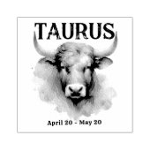Tampons Encreurs Taurus Bull Astrologie Zodiac Signal Personnalisé (Impression)