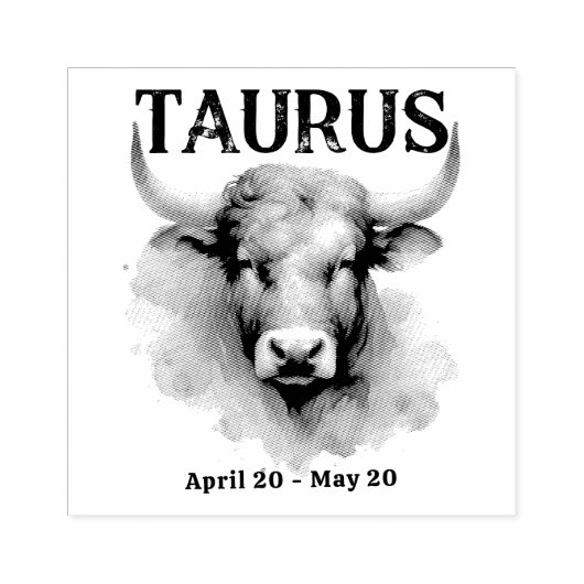 Tampons Encreurs Taurus Bull Astrologie Zodiac Signal Personnalisé  (Impression)