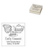 Tampons Encreurs Teapot, Teapups et Cake Address (Tamponné)