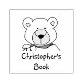 Tampons Encreurs Teddy Bear Ce Livre Appartient Au Timbre D'Art Du (Impression)