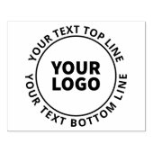 Tampons Encreurs Téléchargement simple du logo et texte circulaire (Impression)