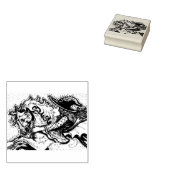 TAMPONS ENCREURS TÉMOIN SUR CHEVAL ENCHANTÉ, HALLOWEEN CAOUTCHOUC (Tamponné)