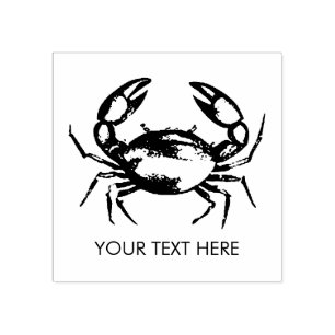Tampons Encreurs Tendance été fruits de mer crabe nautique personna