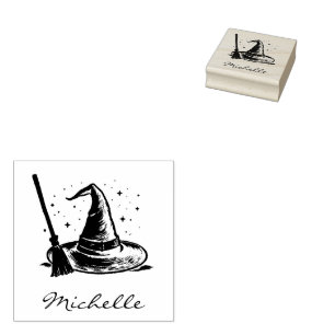 Tampons Encreurs Tendance Personnalisée Halloween sorcière casquett