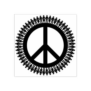 Tampons Encreurs Tenir la main de la paix mondiale