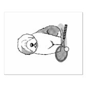 Tampons Encreurs Tennis Old English Sheepdog (Gris 1) Chien mignonn (Impression)