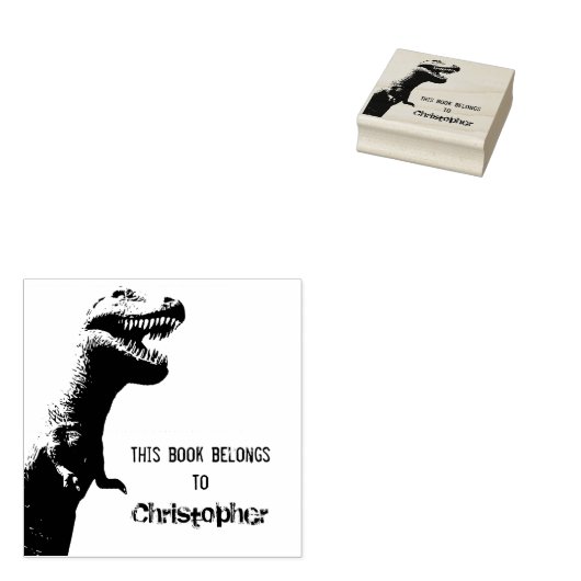 Tampons Encreurs Terrifying T-Rex - Ce livre appartient à (Tamponné)