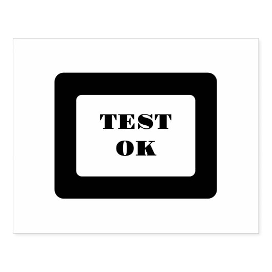 Tampons Encreurs Test personnalisé OK Texte pour l'utilisation du p (Impression)
