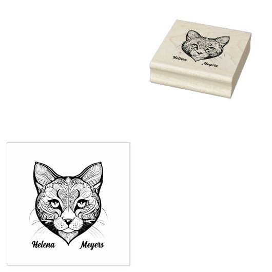 Tampons Encreurs Tête de chat (Tamponné)