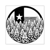 Tampons Encreurs Texas Bluebonnets State Flag Texan Pride (Impression)