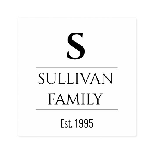 Tampons Encreurs Texte avec lettre initiale (Impression)