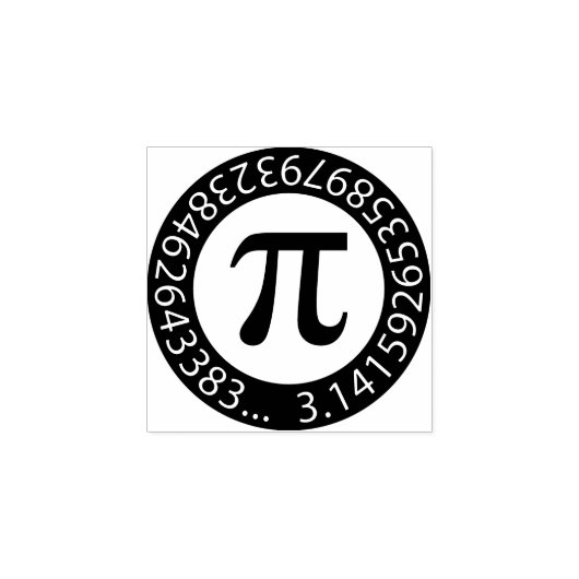 Tampons Encreurs TEXTE CONCEPTION Numéro Pi Symbole mathématique (Impression)