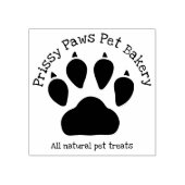 Tampons Encreurs Texte de l'Empreinte de patte et de l'entreprise a (Impression)