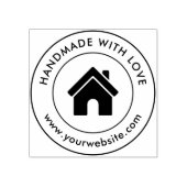 Tampons Encreurs Texte de logo personnalisé fait main (Impression)