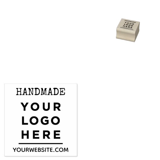 Tampons Encreurs Texte et logo artisanaux rustiques (Tamponné)
