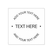 Tampons Encreurs Texte modifiable simple et moderne | Blanc et noir (Impression)