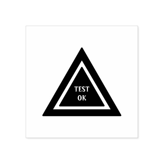 Tampons Encreurs Texte OK de test personnalisé Assurez le contrôle (Impression)