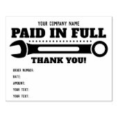 Tampons Encreurs Texte personnalisable payé en Merci intégral ! CLÉ (Impression)