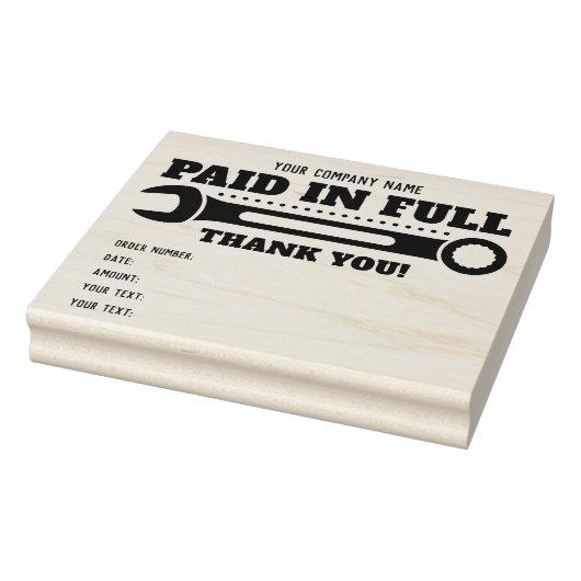 Tampons Encreurs Texte personnalisable payé en Merci intégral ! CLÉ (Tampon)