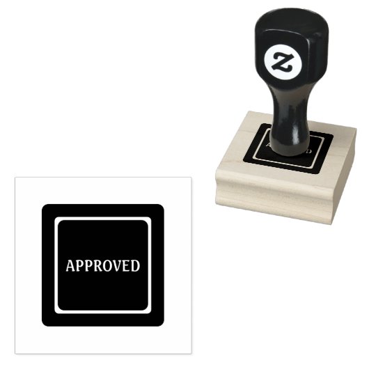 Tampons Encreurs Texte professionnel classique approuvé Encre viole (Tamponné)