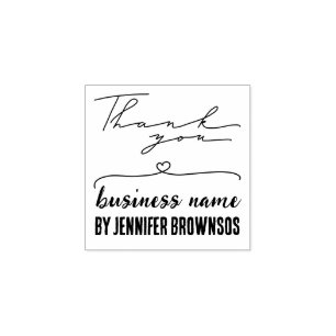 Tampons Encreurs Thank you heart cute mini