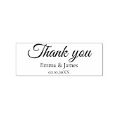 Tampons Encreurs Thank You Script  Wedding Rubber Stamp (Impression)