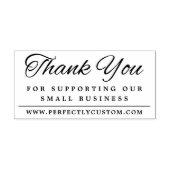 Tampons Encreurs Thank you supporting business URL elegant font (Impression)