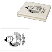 Tampons Encreurs Thanksgiving Old English Sheepdog (Gris 1) Fun (Tamponné)