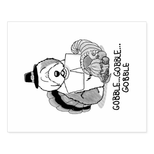 Tampons Encreurs Thanksgiving Old English Sheepdog (Gris 1) Fun (Impression)