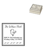 Tampons Encreurs Thème d'adresse d'oiseaux personnalisé Timbre (Tamponné)