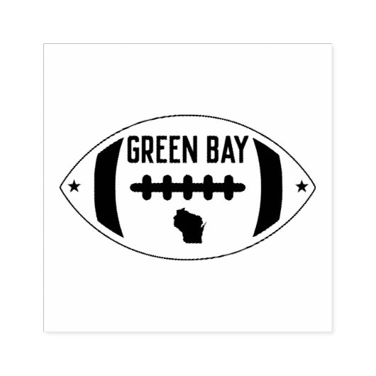 Tampons Encreurs Thème de football de Green Bay (Impression)