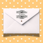 Tampons Encreurs Thème de monogramme fractionné des tournesols