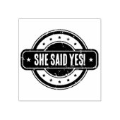Tampons Encreurs Thème journal Elle a dit oui ! usé (Impression)