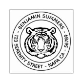 Tampons Encreurs Tiger, Wild Cat Round Address (Impression)