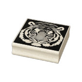 Tampons Encreurs Tigre, chat sauvage sur noir (Tampon)