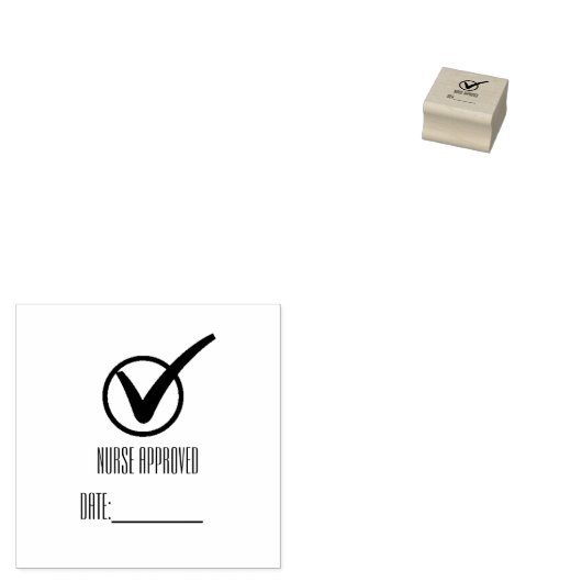 Tampons Encreurs Timbre approuvé par l'infirmière (Tamponné)