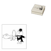 Tampons Encreurs timbre art magicien chat (Tamponné)