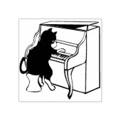 Tampons Encreurs timbre art piano chat (Impression)