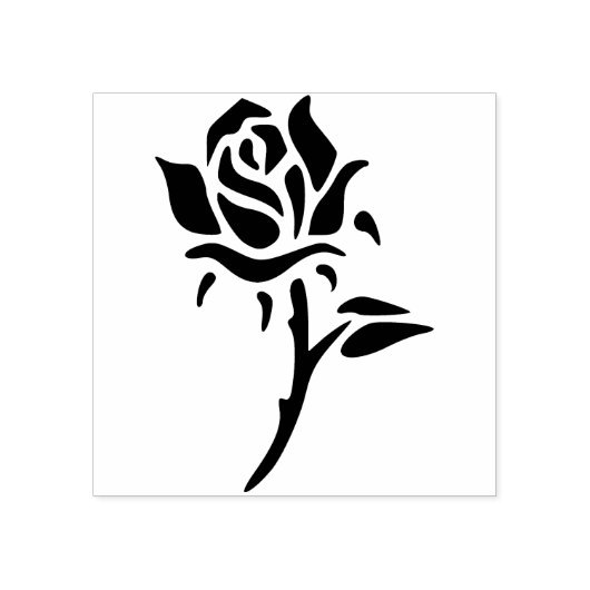 Tampons Encreurs Timbre art rose abstrait (Impression)