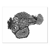 Tampons Encreurs Timbre au poulet Silkie (Impression)