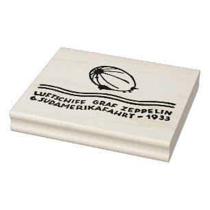 Tampons Encreurs Timbre authentique d'art de par avion de zeppelin