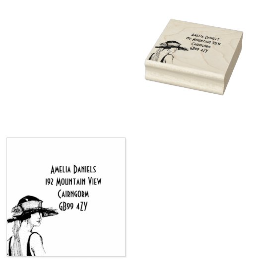 Tampons Encreurs Timbre auto-encastré des années 1920 (Tamponné)