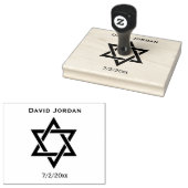 Tampons Encreurs Timbre Bar Mitzvah Star de David (Tamponné)