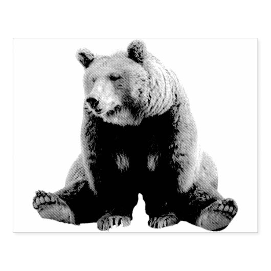 Tampons Encreurs Timbre Brown d'ours à froid (Impression)