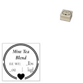 Tampons Encreurs Timbre caoutchouc à thé simple et personnalisable (Tamponné)