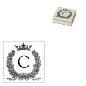 Tampons Encreurs Timbre caoutchouc de 3 tailles Monogramme Initial  (Tamponné)