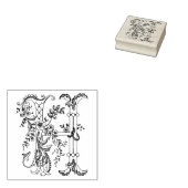Tampons Encreurs Timbre caoutchouc de 3 tailles Monogramme Initial  (Tamponné)