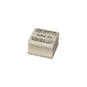 Tampons Encreurs Timbre caoutchouc Floral Custom Text (Tampon)