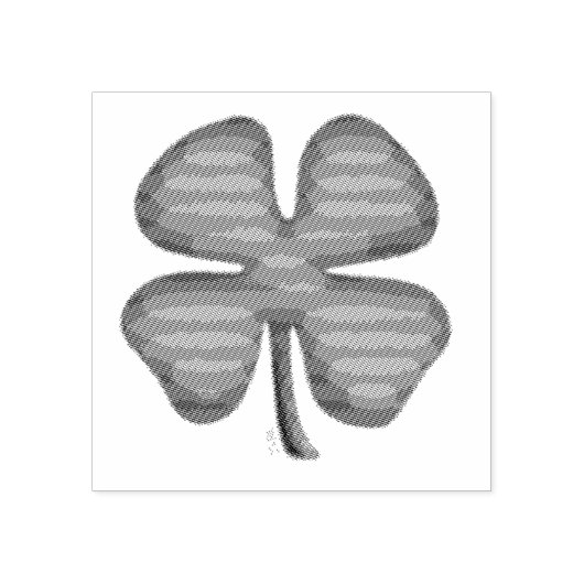 Tampons Encreurs Timbre caoutchouc Lucky 4 Leaf Irish Clover (Impression)